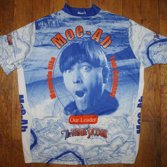 Vintage 3 Stooges Cycling Jersey L/XL + 1992 Suspenders - Picture 9 of 11